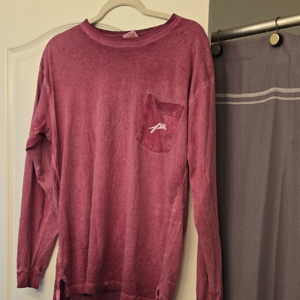 PINK Victoria's Secret Maroon Top